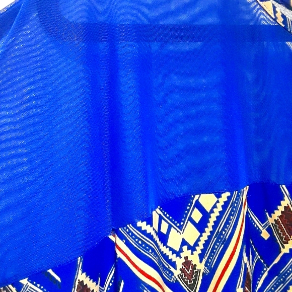 Sheer Yoke Geo Tunic Top - 4X - Picture 3 of 5